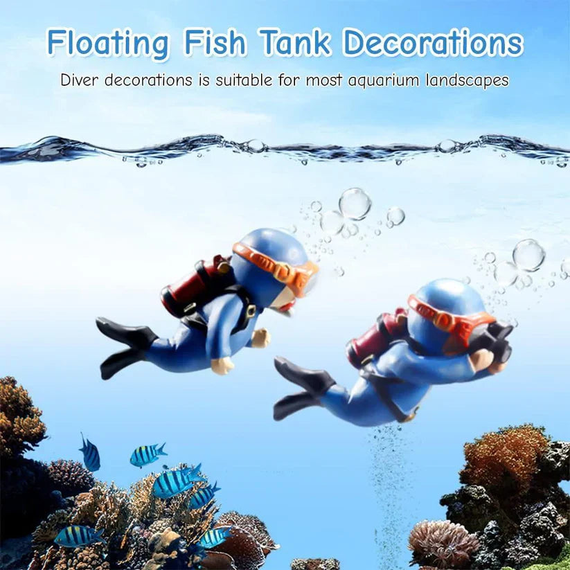 Floating Aquarium Diver Cartoon(5 pcs set)