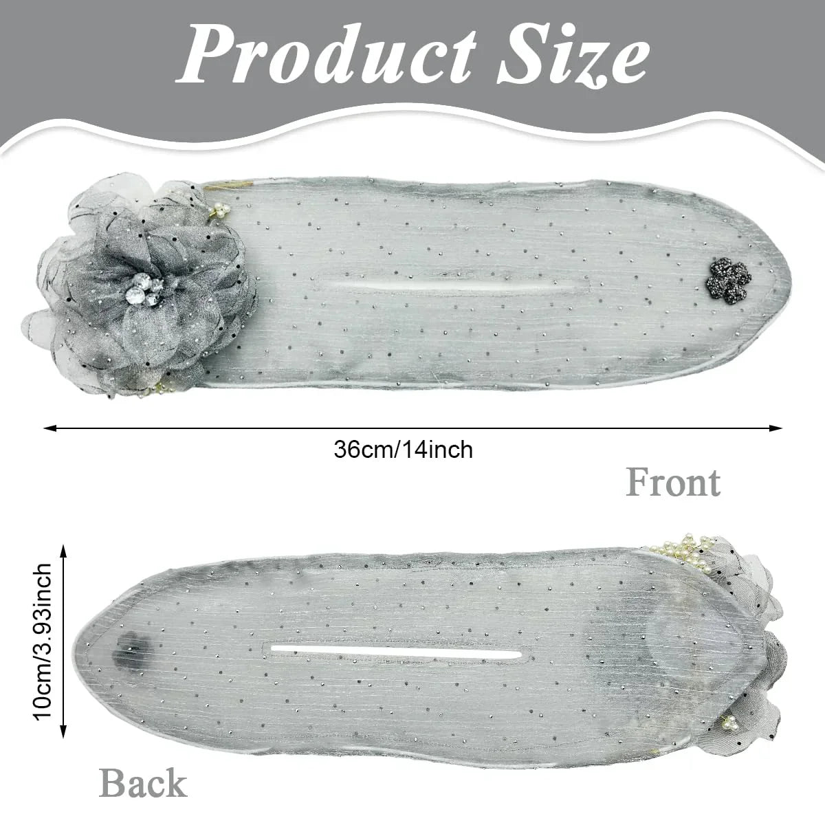 Floral French Hair Bun Clip